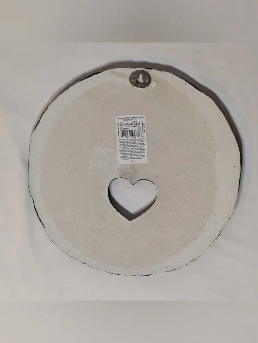 Memorial Stepping Stone Garden Sign Wall Art Decor Decoration Circular Heart Cut
